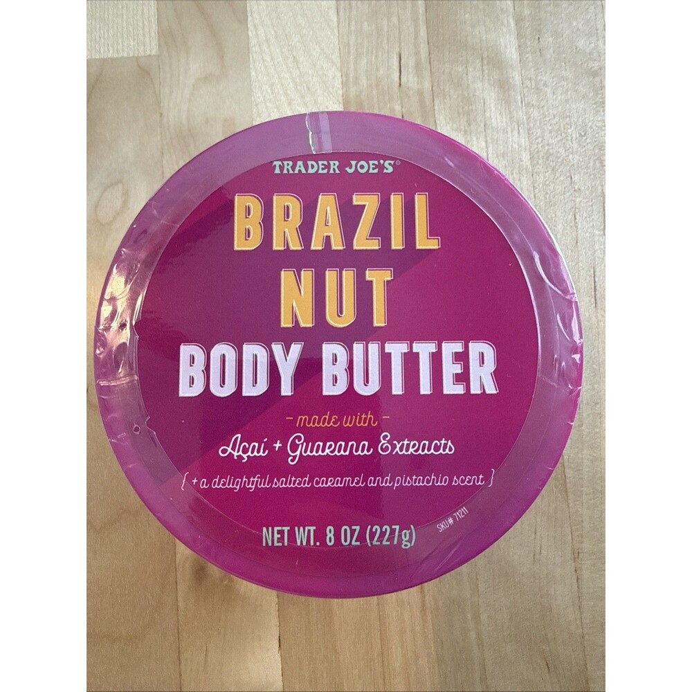 Trader Joe’s Brazil Nut Body Butter 8oz Moisturizing Cream NEW